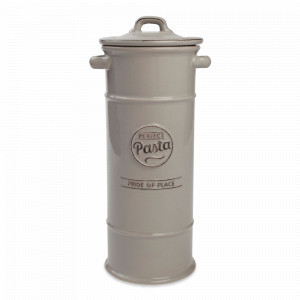 Емкость для хранения пасты Pride of Place Cool Grey, 12 х 31,5 см, керамика, серый, T&amp;G, Великобритания, Банка для хранения с крышкой