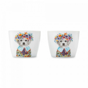 Набор из 2-х подставок для яиц, 5 х 4 см, фарфор, декор, серия Mikasa Hampton, KITCHEN CRAFT, Великобритания, Подставки для яиц Kitchen Craft