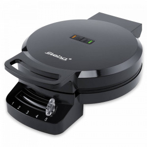 Вафельница с антипригарным покрытием , пластик, черный, STEBA, Германия, Вафельницы