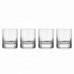 Набор из 4-х стаканов для виски DOF, 335 мл, бессвинцовый хрусталь, серия Bach, LUIGI BORMIOLI, Италия, Стаканы для виски и коньяка LUIGI BORMIOLI