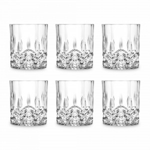 Набор из 6-ти стаканов для виски, 210 мл, хрустальное стекло, серия Opera, RCR, Италия, Стаканы для виски RCR