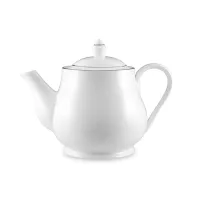 Чайник заварочный, 1 л, фарфор, белый с серебристым кантом, серия White Platinum, MAXWELL WILLIAMS, Австралия, 