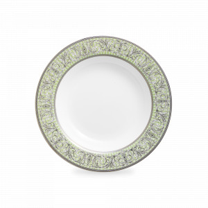Тарелка суповая, 23 см, костяной фарфор, белый, декор, серия Блеск, NARUMI, Япония, NARUMI (Япония)