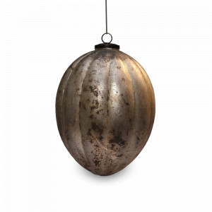 Украшение новогоднее подвес, 20 см, стекло, состаренное серебро, ROOMERS FURNITURE, Нидерланды, Новогодний декор ROOMERS FURNITURE