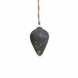 Украшение новогоднее подвес, 15 см, стекло, серый, ROOMERS FURNITURE, Нидерланды, ROOMERS FURNITURE (Нидерланды)