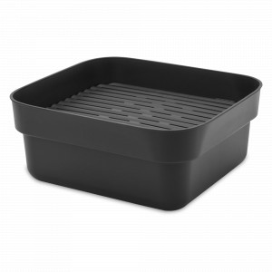 Органайзер для раковины, 37,4 х 34,4 х 16,1 см, пластик, силикон, темно-серый, серия Sink Side, BRABANTIA, Бельгия, Органайзеры для раковины