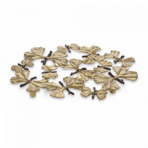 Подставка под горячее «Бабочки гинкго», 28 х 20 см, нержавеющая сталь, серия Butterfly Ginkgo, MICHAEL ARAM, США, MICHAEL ARAM (США)