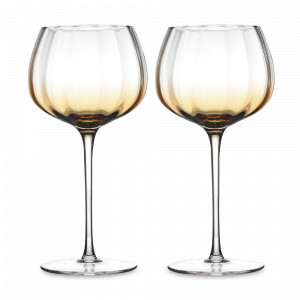 Набор из 2-х бокалов для красного вина Amber, 455 мл, 19.9 см, стекло, желтый, серия Gemma, LIBERTY JONES, Россия, Наборы бокалов для красного вина