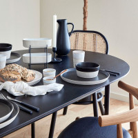 Тарелка закусочная LATTITUDE BLACK, 24 см, керамика, черный, серия Notos, COSTA NOVA, Португалия_00814230075398861352.jpg