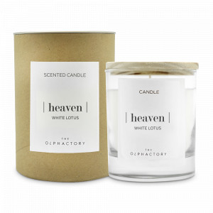 Свеча ароматическая «White Lotus», 40 часов горения, воск, стекло, серия The Olphactory, AMBIENTAIR, Испания, Ароматические диффузоры с палочками