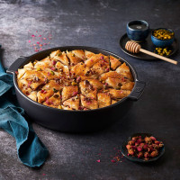 Форма круглая для запекания, 27 см, 2.1 л, керамика, графитовый, серия Slate, PEUGEOT CERAMIC, Франция_00810710043797267589.jpg