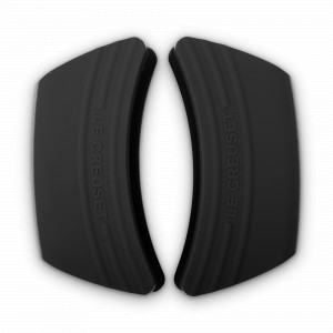 Набор из 2-ух съемных прихваток для кастрюль, 6,5 х 3,5 см, силикон, черный, серия Black Onyx, LE CREUSET, Франция, Кухонные аксессуары LE CREUSET