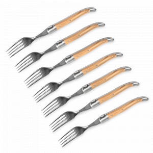 Набор из 6-ти вилок, 12 см, деревянная рукоять, серия Laguiole Tradition, TARRERIAS BONJEAN, Франция, Отдельные предметы