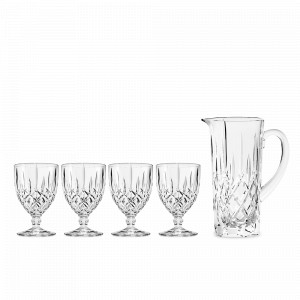 Набор из 5-ти предметов: кувшин и 4 бокала, хрустальное стекло, серия Noblesse, NACHTMANN, Германия, Набор бокалов для коктейлей