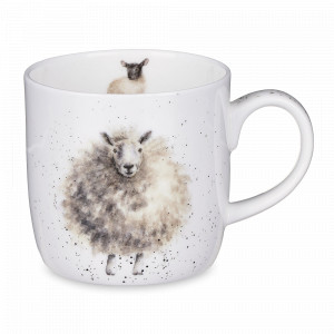 Кружка «Овечка», 310 мл, костяной фарфор, белый, декор, серия Wrendale Designs, ROYAL WORCESTER, Великобритания, ROYAL WORCESTER (Великобритания)