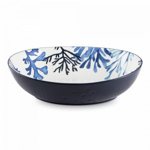 Салатник овальный, 33 х 26 см, 3 л, керамика, белый, синий, серия Blue Coral, MAXWELL WILLIAMS, Австралия, Салатники, чаши сервировочные