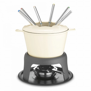 Набор для приготовления фондю, 8 предметов, чугун, сталь, кремовый, серия MasterClass, KITCHEN CRAFT, Великобритания, Набор для фондю