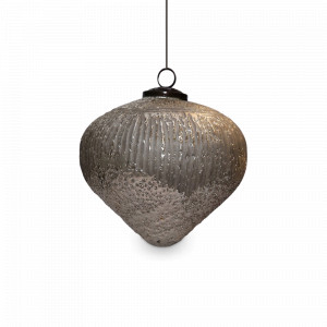 Украшение новогоднее подвес, 20 см, стекло, состаренное серебро, ROOMERS FURNITURE, Нидерланды, Новогодний декор ROOMERS FURNITURE