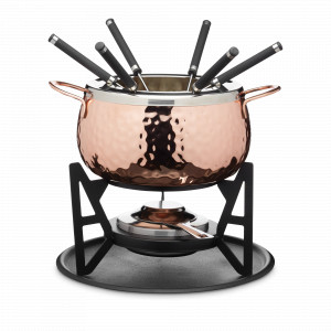 Набор для фондю, 10 предметов, 32 х 22 см, нержавеющая сталь, пластик, медный, серия Arteza, KITCHEN CRAFT, Великобритания, Фондю