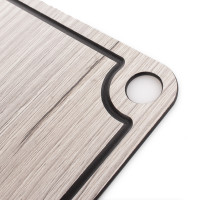 Доска композитная разделочная с желобом, 29x20 см, белое дерево, серия Elegance, ComposeEat, Россия_00814130061935612369.jpg