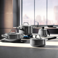 Кастрюля с крышкой, 24 см, 6.4 л, сталь, темно-серый, серия Fusiontec Mineral, WMF, Германия_00817190049674134326.jpg