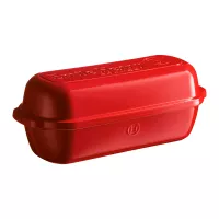 Керамическая форма для выпечки итальянского хлеба, 16 х 29,5 х 15 см, гранат, EMILE HENRY, Франция, 
