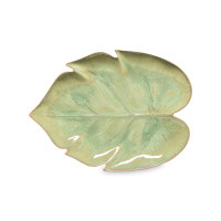 Блюдо сервировочное Leaf, 27 х 20 см, керамика, зеленый, серия Marrakesh, COSTA NOVA, Португалия