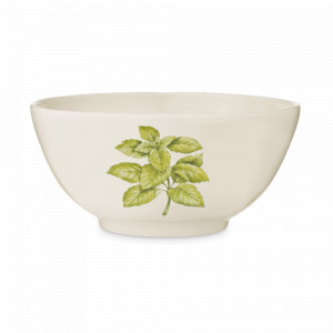 Салатник , 23 см, керамика, белый, декор, серия Rosemary, NUOVA CER, Италия, r