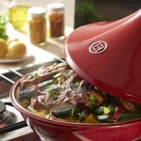 Керамический тажин II, 2 л, 27 см, гранат, серия Flame, EMILE HENRY, Франция_00808410061246845682.jpg