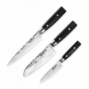 Набор из 3-х кухонных ножей поварская тройка, серия Zen, YAXELL, Япония, YAXELL (Япония)