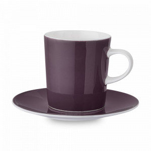 Пара кофейная, объем: 100 мл, материал: костяной фарфор, цвет: фиолетовый, серия Синергия, MIX &amp; MATCH, Народная Республика Бангладеш, MIX & MATCH (Народная Республика Бангладеш)