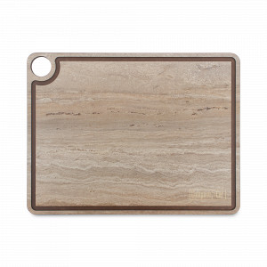 Доска разделочная c желобом, 32х24см, травертин капучино, композитный материал, серия ProFashion, ComposeEat, Россия, Разделочные доски