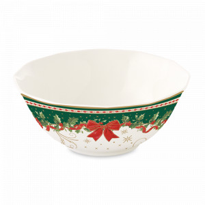 Салатник порционный, 16 см, фарфор, серия Christmas Heritage, EASY LIFE (R2S), Италия, Новогодняя коллекция