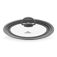 Крышка универсальная Uno, 20, 22, 24 см, стекло, серый, WALMER, Великобритания