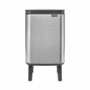Контейнер для мусора на ножках, 4 л, нержавеющая сталь, стальной матовый, серия BO HI, BRABANTIA, Бельгия, Мусорные ведра и корзины