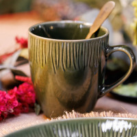 Набор из 4-х кружек Jardin, 420 мл, керамика, зеленый, серия Mikasa Hampton, KITCHEN CRAFT, Великобритания_00817710057693186196.jpg