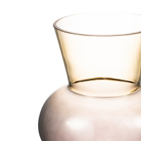 Ваза Триобль, 25.5 см, стекло, розово-дымчатый, Rasteli, Бельгия_00812030044020322058.jpg