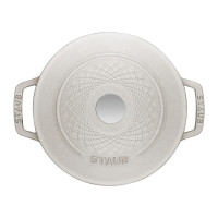 Кокот круглый, 4.25 л, 24 см, чугун, цвет: белый трюфель, серия La Cocotte, STAUB, Франция_00815120062565615046.jpg