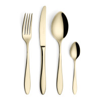 Набор столовых приборов на 6 персон, 24 предмета, цвет шампань, серия Colombo, CRISTEMA, Португалия