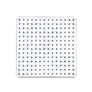 Тарелка квадратная, 21 х 1,8 см, прозрачный, хрустальное стекло, серия Bossa Nova, NACHTMANN, Германия, Тарелки Nachtmann