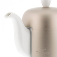 Чайник заварочный с колпаком, 1 л, фарфор, алюминий, белый, серый, серия Salam, GUY DEGRENNE, Франция_00802430054144048475.jpg