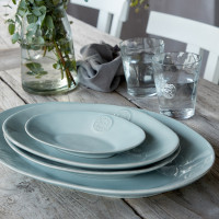 Блюдо овальное Turquoise, 20 х 14.5 см, керамика, голубой, серия Nova, COSTA NOVA, Португалия_00823370058269497681.jpg