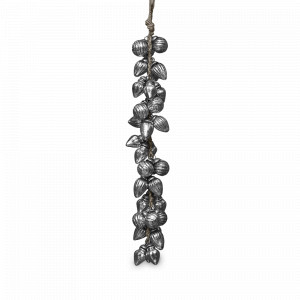 Украшение новогоднее Antique Silver подвес, 80 см, стекло, джутовая веревка, серебристый, ROOMERS FURNITURE, Нидерланды, Новогодний декор ROOMERS FURNITURE