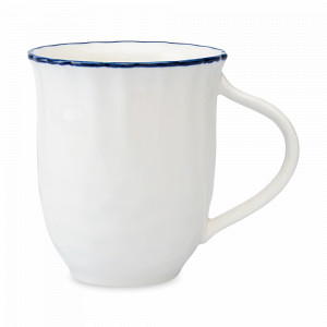 Кружка , 250 мл, фарфор, белый, синий, серия Santorini, LIBERTY JONES, Китай, 