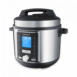 Мультиварка - скороварка, 6 л, нержавеющая сталь, пластик, стальной, черный, STEBA, Германия, STEBA (Германия)