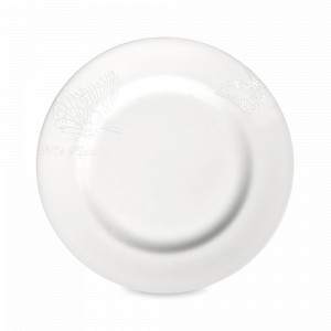 Тарелка десертная, 21,5 см, костяной фарфор, белый, серия BiancoBianco, TAITU, Италия, Белые тарелки для сервировки
