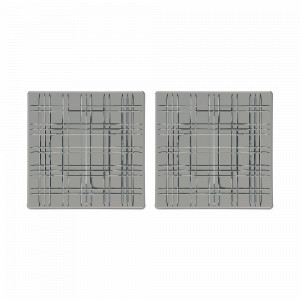 Набор из 2-х блюд, 21 х 21 см, хрустальное стекло, серый, серия Square, NACHTMANN, Германия, Скидка до -60% на хрусталь Nachtmann