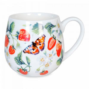Кружка «Фруктовый чай - клубника», 420 мл, фарфор, белый, KOENITZ, Германия, Большие кружки