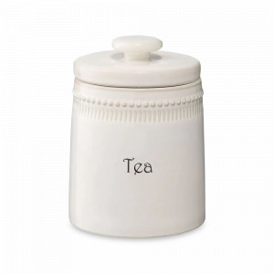 Банка для чая, 820 мл, фарфор, белый, серия Kitchen Spirit, TKANO, Россия, TKANO (Россия)