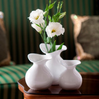 Ваза Wave, 13 см, фарфор, белый, WALLENDORFER, Германия_00813280065305443091.jpg